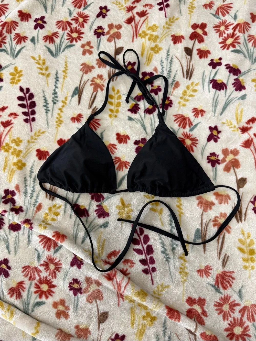 Shade & Shore Black Triangle Bikini Top